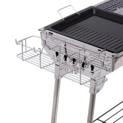 Barbecue Au Charbon Pliable Outsunny De 41 po En Acier Inoxydable Avec évents D'aération 11 Barbecue Au Charbon Pliable Outsunny De 41 po En Acier Inoxydable Avec évents D'aération -Outsunnies Boutique 330932449 AlternateImage5 l