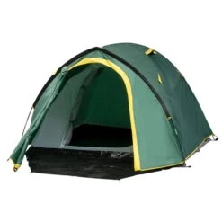 Tente De Camping Outsunny En Polyester Vert Avec Vestibule -Outsunnies Boutique 330932458 AlternateImage7 l