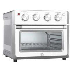 Four Grille-pain Argent à Convection De 1 550 W Par HomCom Pour 4 Tranches