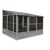 Solarium Rectangulaire Permanent Florence Add-A-Room Par Gazebo Penguin En Métal Gris De 10 Pi X 12 Pi Avec Toit En Acier 1 Solarium Rectangulaire Permanent Florence Add-A-Room Par Gazebo Penguin En Métal Gris De 10 Pi X 12 Pi Avec Toit En Acier -Outsunnies Boutique 330939551 MainImageA 001 l
