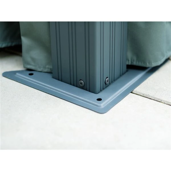 Abri De Jardin Rectangulaire Permanent Venus Par Gazebo Penguin En Métal Gris De 10 Pi X 14 Pi Avec Toit En Acier 4 Abri De Jardin Rectangulaire Permanent Venus Par Gazebo Penguin En Métal Gris De 10 Pi X 14 Pi Avec Toit En Acier – Image 2
