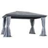 Abri De Jardin Rectangulaire Permanent Venus Par Gazebo Penguin En Métal Gris De 12 Pi X 14 Pi Avec Toit En Acier -Outsunnies Boutique 330939558 MainImage frCA l