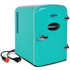 Mini Réfrigérateur Autoportant Retro Par Koolatron Turquoise De 0,14 Pi3