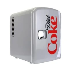 Mini Réfrigérateur Autoportant Diet Coke Par Coca-Cola Argent De 0,14 Pi3