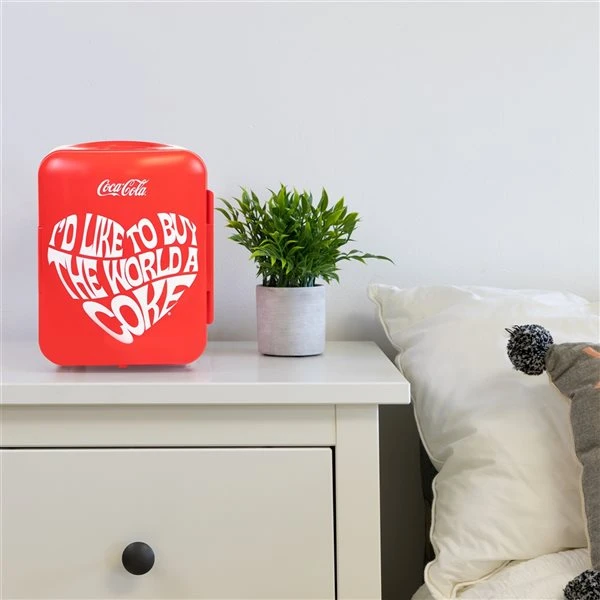 Mini Réfrigérateur Autoportant World 1971 Par Coca-Cola Rouge De 0,14 Pi3 5 Mini Réfrigérateur Autoportant World 1971 Par Coca-Cola Rouge De 0,14 Pi3 – Image 3