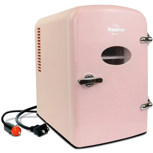 Mini Réfrigérateur Autoportant Retro Par Koolatron Rose De 0,14 Pi3 3 Mini Réfrigérateur Autoportant Retro Par Koolatron Rose De 0,14 Pi3