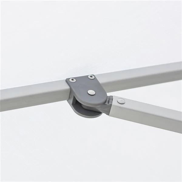 Parasol Carré Oasis En Aluminium De Qualité Commerciale De 7,5 Pieds Par Bum Commercial Furniture, Gris Foncé 6 Parasol Carré Oasis En Aluminium De Qualité Commerciale De 7,5 Pieds Par Bum Commercial Furniture, Gris Foncé – Image 4