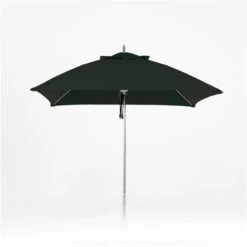 Parasol Carré Oasis En Aluminium De Qualité Commerciale De 7,5 Pieds Par Bum Commercial Furniture, Gris Foncé