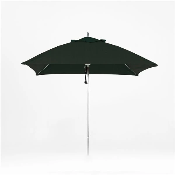 Parasol Carré Oasis En Aluminium De Qualité Commerciale De 7,5 Pieds Par Bum Commercial Furniture, Gris Foncé 3 Parasol Carré Oasis En Aluminium De Qualité Commerciale De 7,5 Pieds Par Bum Commercial Furniture, Gris Foncé