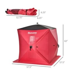Abri De Pêche Sur Glace Imperméable Pour 2 Personnes Outsunny En Polyester Rouge Avec Sac De Transport 7 Abri De Pêche Sur Glace Imperméable Pour 2 Personnes Outsunny En Polyester Rouge Avec Sac De Transport -Outsunnies Boutique 330951174 AlternateImage2 l