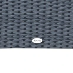 Table Basse Carrée Pour L'extérieur Outsunny En Rotin Avec Plateau En Verre -Outsunnies Boutique 330951238 AlternateImage4 l