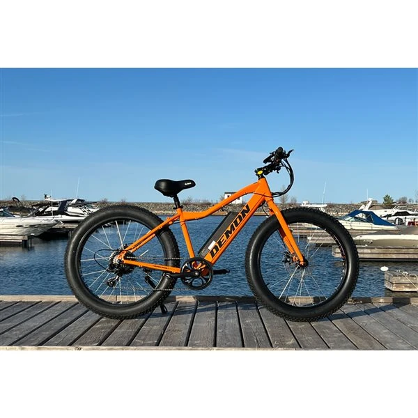 Vélo à Pneus Surdimensionnés Unisexe Thunderbolt Par Demon Electric Orange De 26 Po 7 Vélo à Pneus Surdimensionnés Unisexe Thunderbolt Par Demon Electric Orange De 26 Po – Image 5