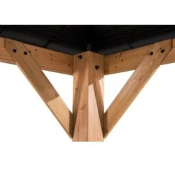 Abri De Jardin Permanent Sunjoy Rectangulaire De 13 Pi X 15 Pi En Bois De Cèdre Brun Avec Toit En Acier -Outsunnies Boutique 330967833 AlternateImage3 l