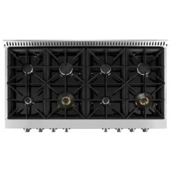 Surface De Cuisson Au Gaz Ancona En Acier Inoxydable De 48 Po à 7 Brûleurs 9 Surface De Cuisson Au Gaz Ancona En Acier Inoxydable De 48 Po à 7 Brûleurs -Outsunnies Boutique 330967864 AlternateImage2 l