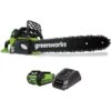 Scie à Chaîne électrique Sans Fil Greenworks De 14 Po, 40 Volts Max Au Lithium-ion (batterie Et Chargeur Inclus) -Outsunnies Boutique 330968667 MainImage 001 l