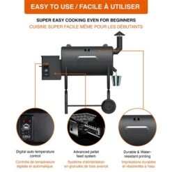 Barbecue à Granules Bronze De Z Grills Avec Surface De Cuisson De 553 Po² -Outsunnies Boutique 330972778 AlternateImage4 l