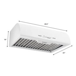 Hotte Sous Armoire De 30 po Et 700 pi³/min Blanc Guimauve Classic Retro De Unique Avec Conduit D'évacuation Et Filtre En Cha 11 Hotte Sous Armoire De 30 po Et 700 pi³/min Blanc Guimauve Classic Retro De Unique Avec Conduit D'évacuation Et Filtre En Cha -Outsunnies Boutique 330975683 AlternateImage4 l