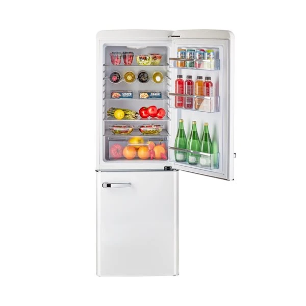 Réfrigérateur à Congélateur Inférieur Blanc Guimauve Classic Retro Par Unique De 7 pi³ Et 21,6 po, Homologué Energy Sta 6 Réfrigérateur à Congélateur Inférieur Blanc Guimauve Classic Retro Par Unique De 7 pi³ Et 21,6 po, Homologué Energy Sta – Image 4