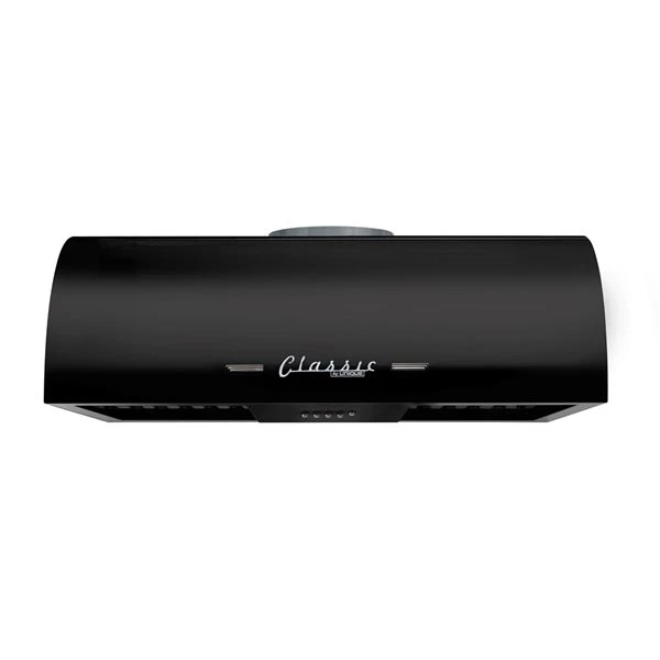 Hotte Sous Armoire De 24 po Et 500 pi³/min Noir Minuit Classic Retro Par Unique Avec Conduit D'évacuation Et Filtre En Charb 3 Hotte Sous Armoire De 24 po Et 500 pi³/min Noir Minuit Classic Retro Par Unique Avec Conduit D'évacuation Et Filtre En Charb