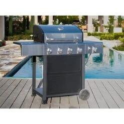 Barbecue Au Gaz Propane De 53 000 BTU Argent Par Kenmore Avec 4 Brûleurs Et 1 Brûleur Latéral -Outsunnies Boutique 330977112 AlternateImage2 l