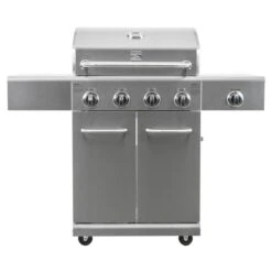 Barbecue Au Gaz Propane De 52 000 BTU En Acier Inoxydable Par Kenmore Avec 4 Brûleurs Et 1 Brûleur Latéral