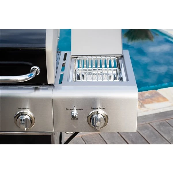 Barbecue Au Gaz Propane De 52 000 BTU Noir Par Kenmore Avec 4 Brûleurs Et 1 Brûleur Latéral 6 Barbecue Au Gaz Propane De 52 000 BTU Noir Par Kenmore Avec 4 Brûleurs Et 1 Brûleur Latéral – Image 4