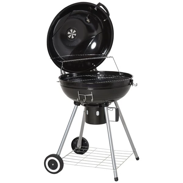 Barbecue Australien Noir à Charbon De 22,25 Po Par Outsunny 3 Barbecue Australien Noir à Charbon De 22,25 Po Par Outsunny