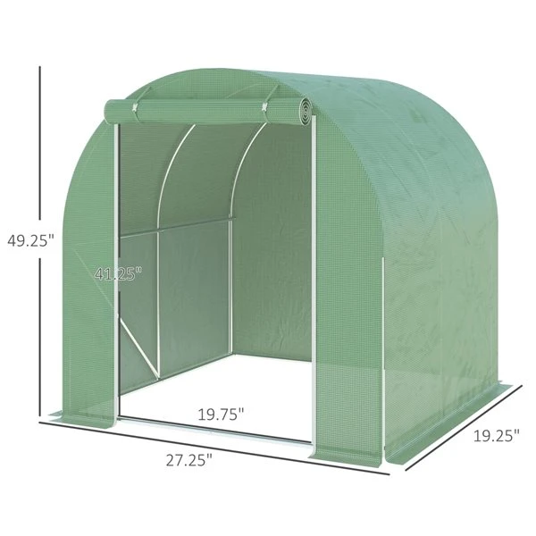 Serre-tunnel Outsunny De 6,6 Po X 6,6 Po X 6,6 Po 4 Serre-tunnel Outsunny De 6,6 Po X 6,6 Po X 6,6 Po – Image 2