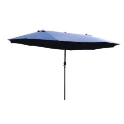Parasol Double Bleu De 15 Pi Par Outsunny