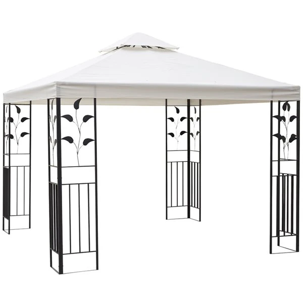 Abri De Jardin Permanent Outsunny En Métal Blanc Carré Avec Toit En Polyester De 9,7 Pi X 9,7 Pi 3 Abri De Jardin Permanent Outsunny En Métal Blanc Carré Avec Toit En Polyester De 9,7 Pi X 9,7 Pi