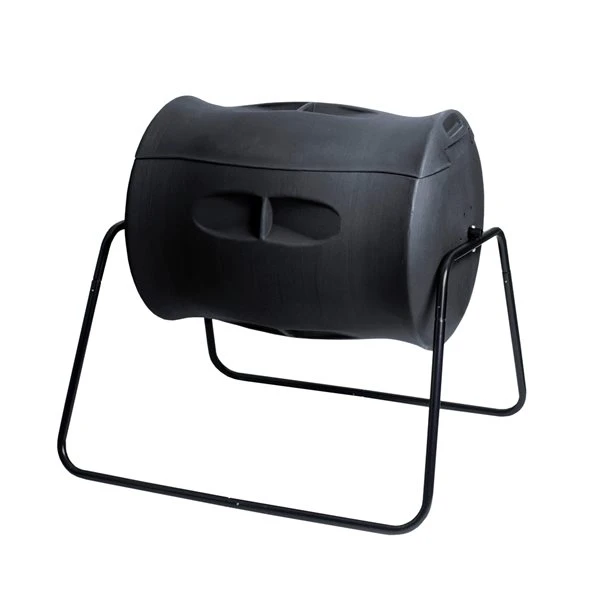 Composteur à Tambour Rotatif Terra Par Algreen De 7,4 Pi3 En Plastique Noir 4 Composteur à Tambour Rotatif Terra Par Algreen De 7,4 Pi3 En Plastique Noir – Image 2