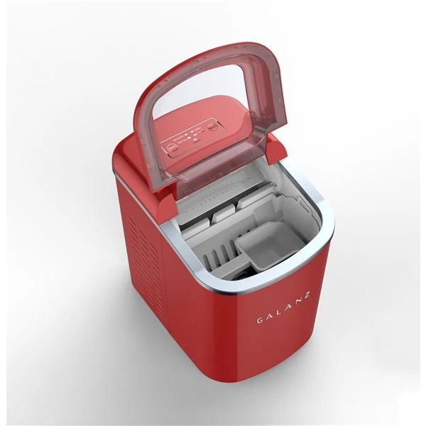 Machine à Glaçons De Comptoir De 26 Lb Avec Porte Relevable Par Galanz, Rouge 6 Machine à Glaçons De Comptoir De 26 Lb Avec Porte Relevable Par Galanz, Rouge – Image 4