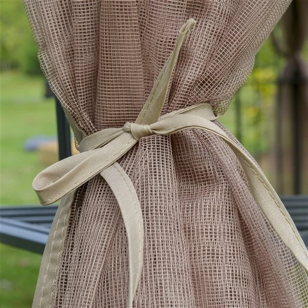 Abri De Jardin Semi-permanent Brun Outsunny Carré En Métal De 10 Pi X 10 Pi Avec Toit En Polyester, Moustiquaire Incluse 7 Abri De Jardin Semi-permanent Brun Outsunny Carré En Métal De 10 Pi X 10 Pi Avec Toit En Polyester, Moustiquaire Incluse – Image 5