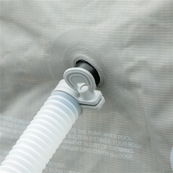 Piscine Hors-terre Grise Outsunny Rectangulaire De 11,15 Pi X 7,06 Pi X 31,5 Po 7 Piscine Hors-terre Grise Outsunny Rectangulaire De 11,15 Pi X 7,06 Pi X 31,5 Po – Image 5