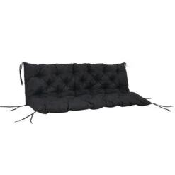 Coussin De Banc Extérieur Outsunny Noir