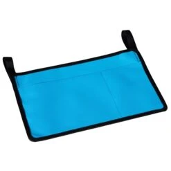 Chaise Longue Bercante Outsunny En Métal Noir Avec Siège à Sangle Bleu -Outsunnies Boutique 331001465 AlternateImage7 l