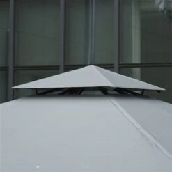 Abri De Jardin Semi-permanent Gris Foncé Outsunny Carré En Métal De 10 Pi X 10 Pi Avec Toit En Polyester 11 Abri De Jardin Semi-permanent Gris Foncé Outsunny Carré En Métal De 10 Pi X 10 Pi Avec Toit En Polyester -Outsunnies Boutique 331001470 AlternateImage4 l