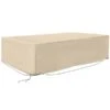 Couverture De Meubles D'extérieur Outsunny En Polyéthylène Beige De 97 Po L. X 65 Po P. X 26 Po H.