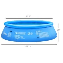 Piscine Gonflable Outsunny Ronde De 8,98 Pi X 8,98 Pi X 30 Po -Outsunnies Boutique 331001487 AlternateImage2 l