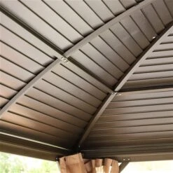 Abri De Jardin Semi-permanent Brun Outsunny Rectangulaire En Métal De 13 Pi X 10 Pi Avec Toit En Polyester, Moustiquaire Inc… 11 Abri De Jardin Semi-permanent Brun Outsunny Rectangulaire En Métal De 13 Pi X 10 Pi Avec Toit En Polyester, Moustiquaire Inc… -Outsunnies Boutique 331001493 AlternateImage4 l