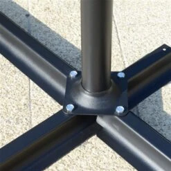 Parasol Pour La Cour Gris Foncé De 8,7 pi Par Outsunny Avec Base Et Manivelle -Outsunnies Boutique 331003168 AlternateImage4 l