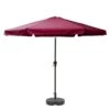 CorLiving Parasol De Patio Inclinable Rouge Vin De 10 Pi Et Base De Parasol Ronde -Outsunnies Boutique 331006694 MainImage 001 l