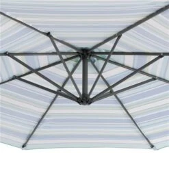 Parasol Désaxé De 10 Pieds Résistant Aux UV Avec Rayures Multicolores -Outsunnies Boutique 331006701 AlternateImage4 l