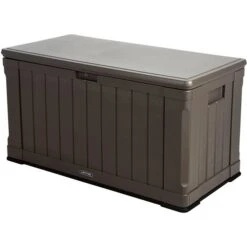 Boîte De Rangement D'extérieur Brun De 439 L Par LIFETIME