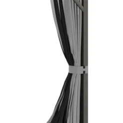 Abri De Jardin Outsunny En Métal Rectangulaire Noir De 10 Pi X 12 Pi Avec Toit En Acier -Outsunnies Boutique 331014347 AlternateImage3 l