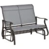 Banc Coulissant D'extérieur Outsunny Gris Pâle En Acier Pour 2 Personnes 1 Banc Coulissant D'extérieur Outsunny Gris Pâle En Acier Pour 2 Personnes -Outsunnies Boutique 331014353 MainImage 001 l