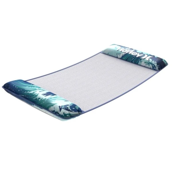 Hamac De Piscine Gonflable En Maille 44 Pouces Par Hurley, Motif Tropical Bleu 3 Hamac De Piscine Gonflable En Maille 44 Pouces Par Hurley, Motif Tropical Bleu