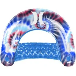 Chaise De Piscine Flottante Gonflable Par Hurley, Motif Bleu Teint