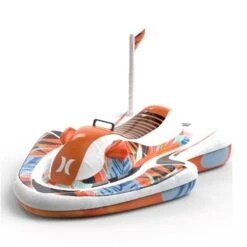 Flotteur De Piscine Gonflable Wave Runner Par Hurley, Orange