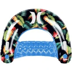 Chaise De Piscine Flottante Gonflable Par Hurley, Motif Tropical Foncé